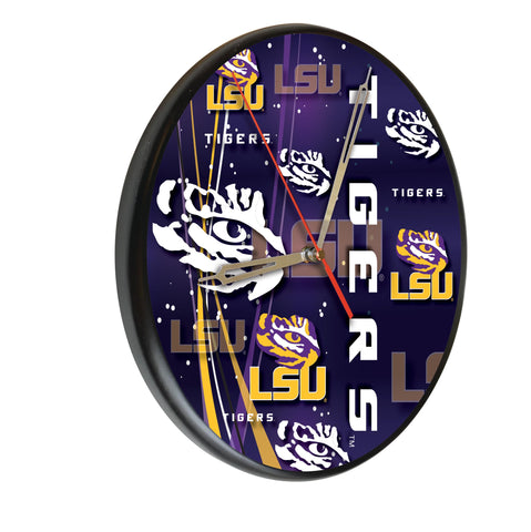 Louisiana State Digitally Printed Wood Clock