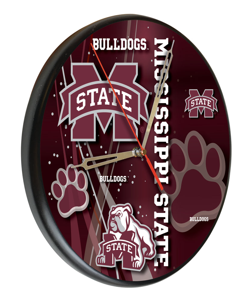 Mississippi State Digitally Printed Wood Clock