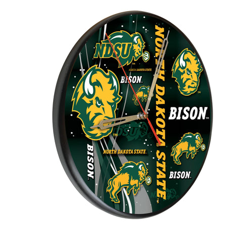 North Dakota State Digitally Printed Wood Clock