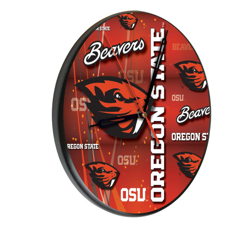 Oregon State Digitally Printed Wood Clock