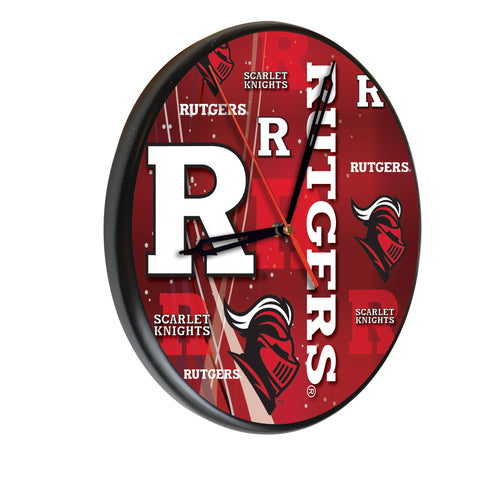 Rutgers Digitally Printed Wood Clock