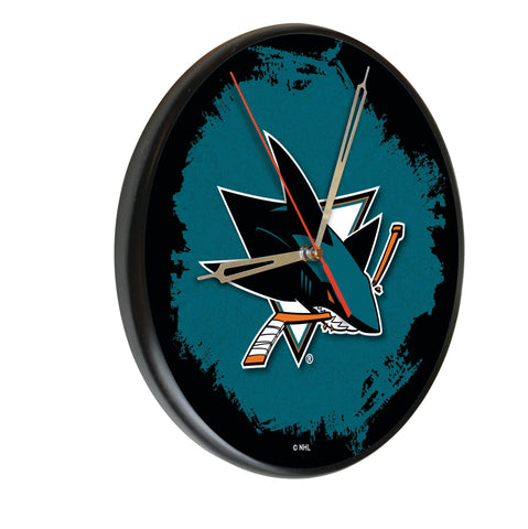 San Jose Sharks Digitally Printed Wood Clock