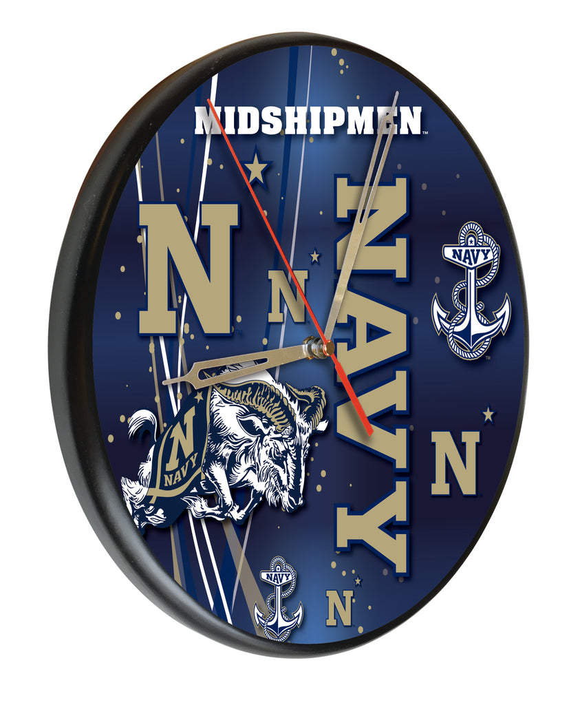 Us Naval Academy (navy) Digitally Printed Wood Clock