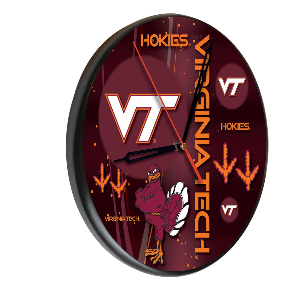 Virginia Tech Digitally Printed Wood Clock