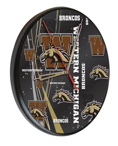 Western Michigan Digitally Printed Wood Clock