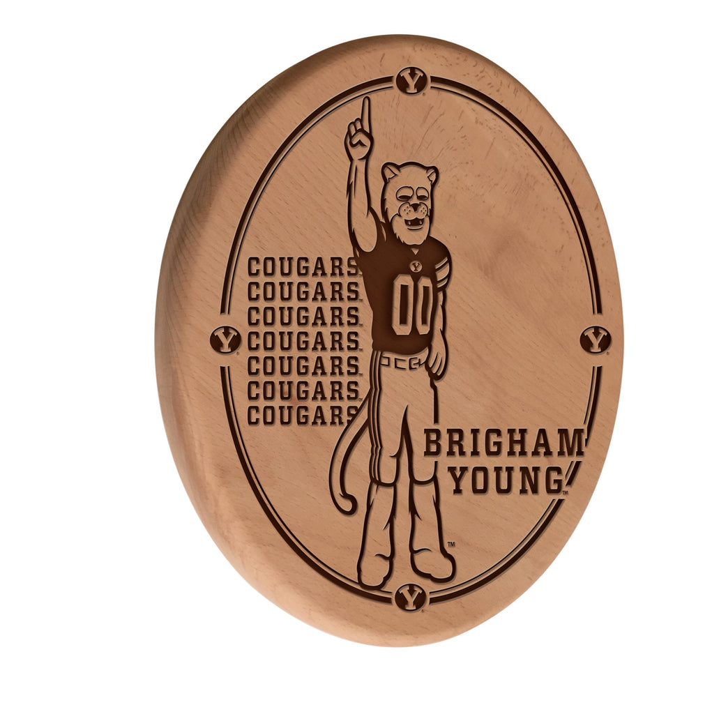 Brigham Young Laser Engraved Wood Sign