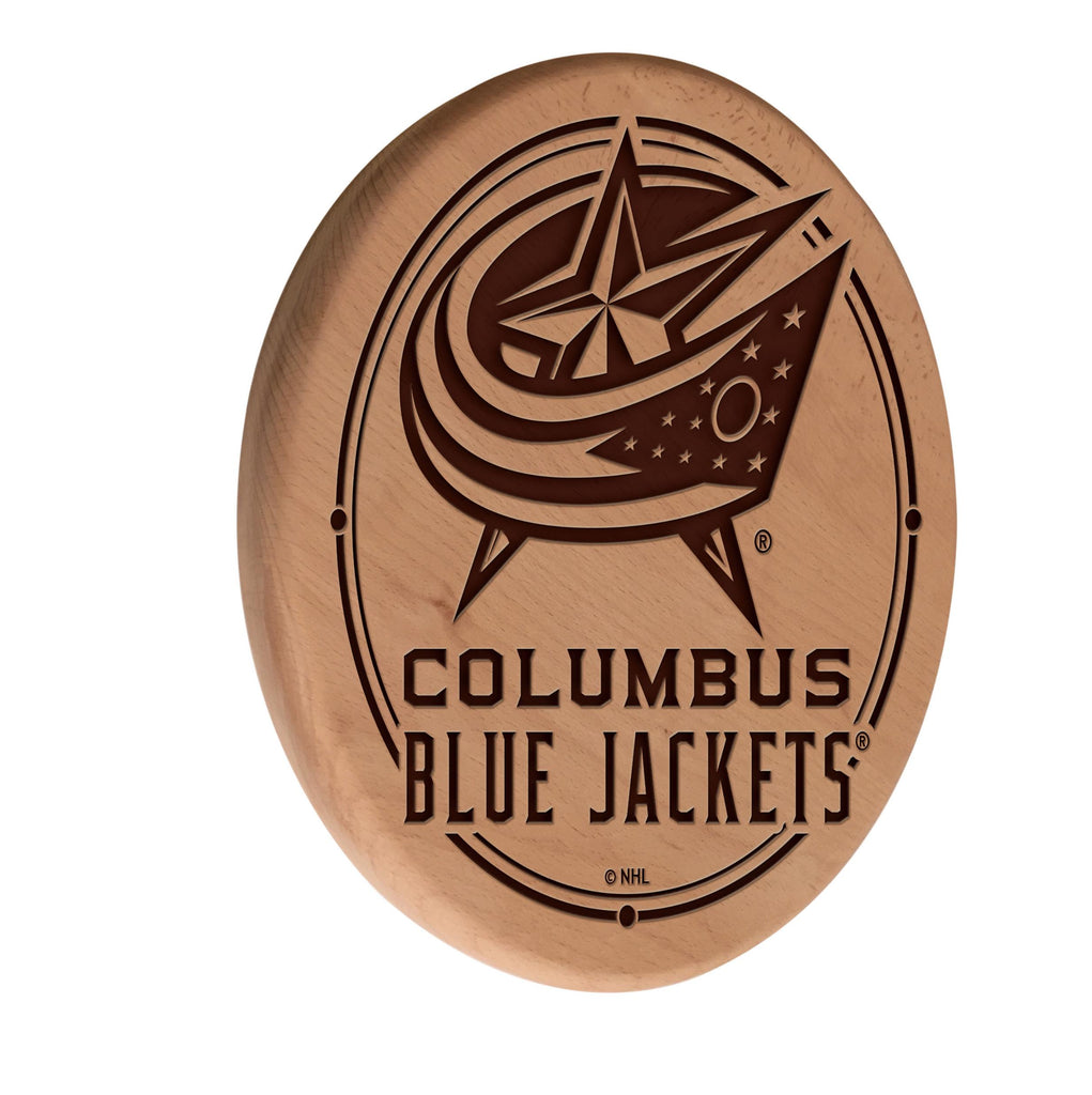 Columbus Blue Jackets Laser Engraved Wood Sign