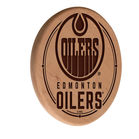 Edmonton Oilers Laser Engraved Wood Sign