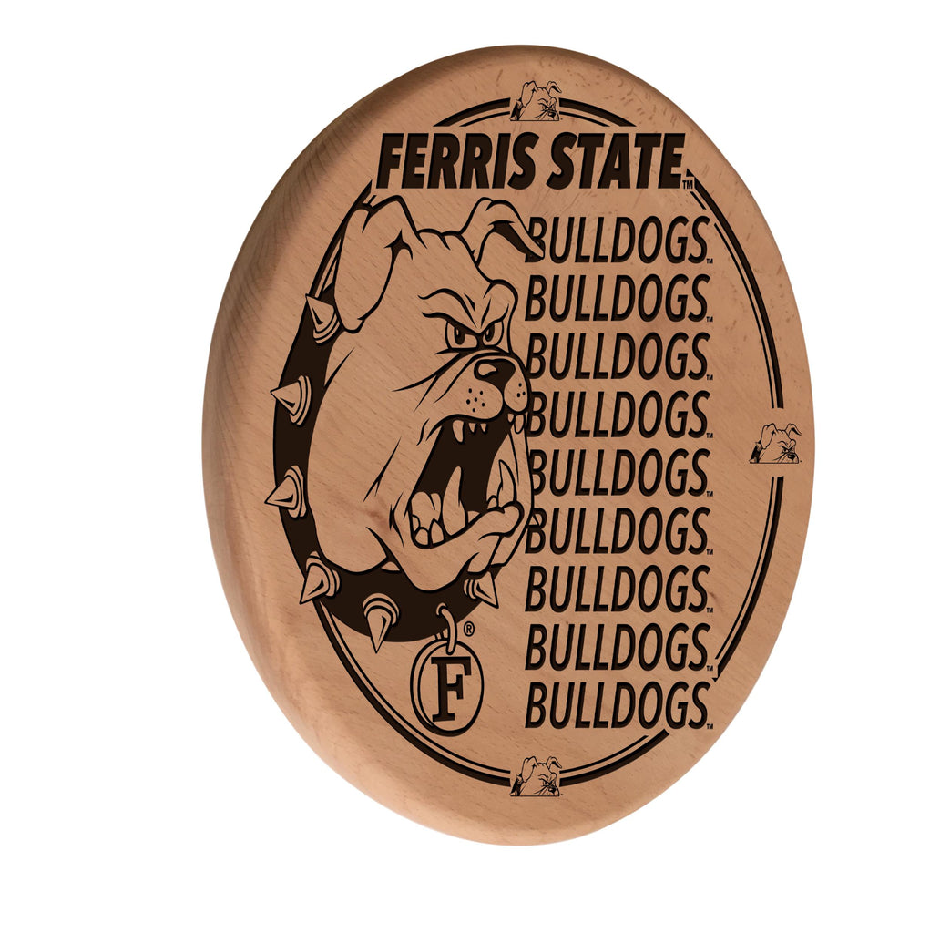 Ferris State Laser Engraved Wood Sign