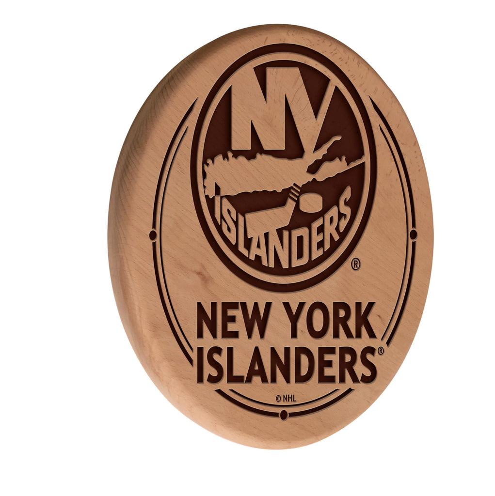 New York Islanders Laser Engraved Wood Sign