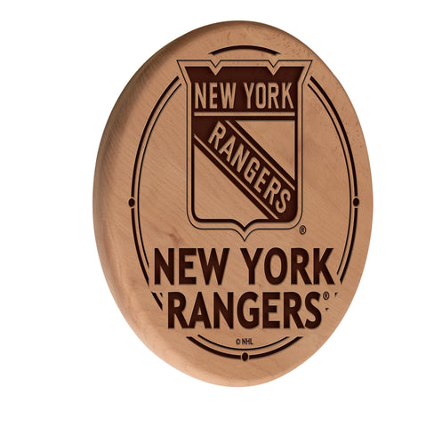 New York Rangers Laser Engraved Wood Sign