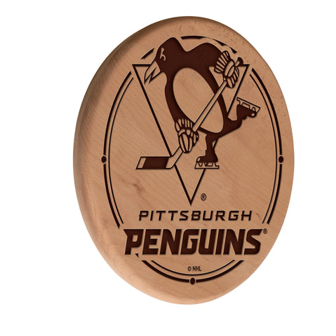 Pittsburgh Penguins Laser Engraved Wood Sign