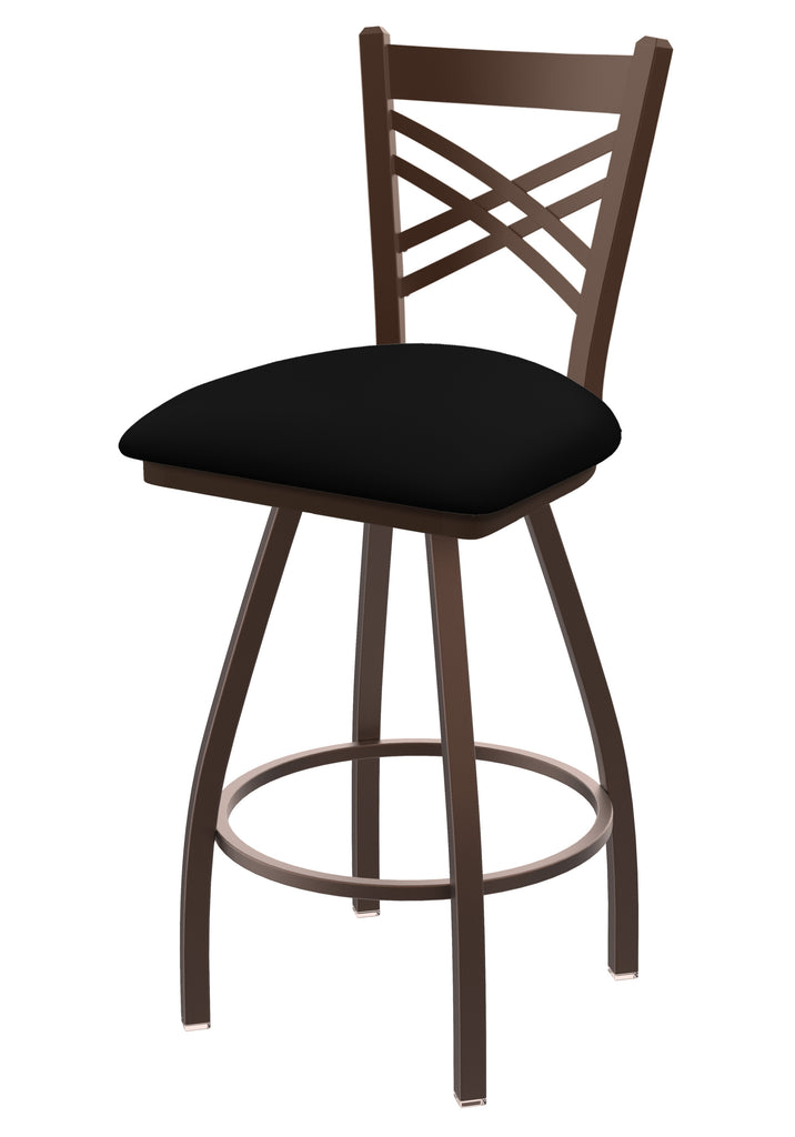 Xl 820 Catalina Swivel Stool Black Vinyl