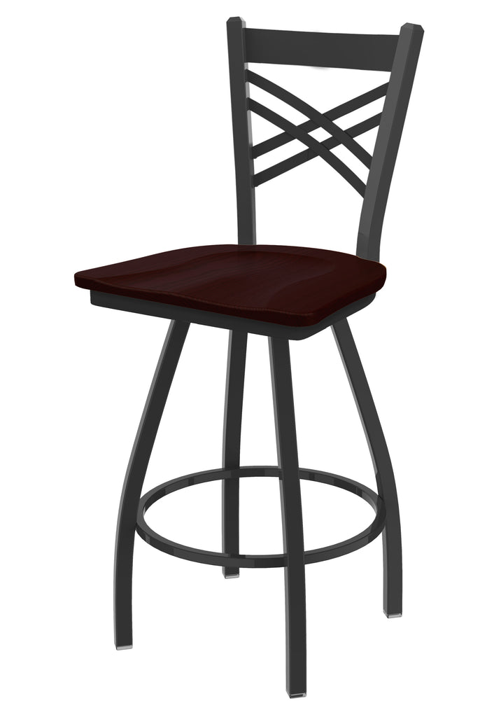 Xl 820 Catalina Swivel Stool Dark Cherry Oak